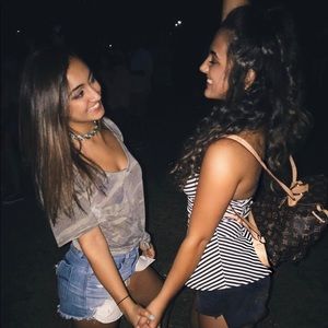 XS Guess halter top with peplum bottom